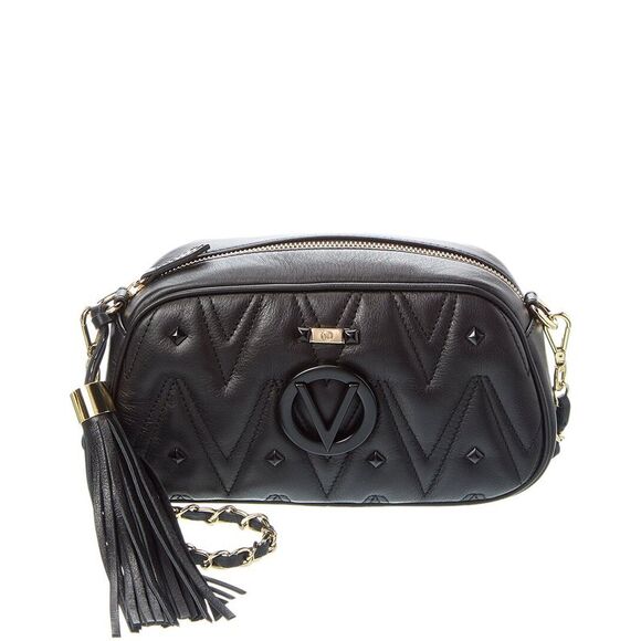 Valentino by Mario Valentino
 Juniper Dollaro Pebbled-Leather Wallet-On-Chain